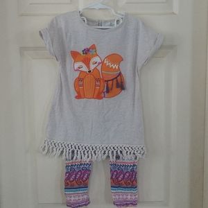 Girl's fox two piece